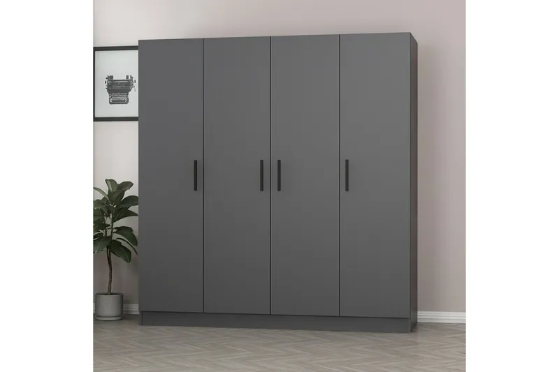 Fruitland Garderobe 180 cm - Antrasitt - Oppbevaring - Garderober & garderobesystem