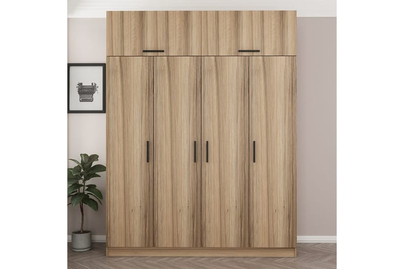 Fruitland Garderobe 180 cm - Brun - Oppbevaring - Garderober & garderobesystem