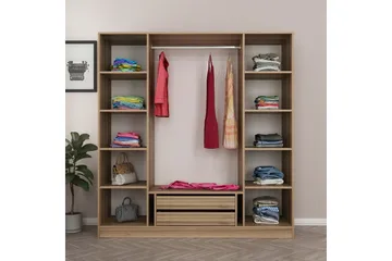 Fruitland Garderobe 180 cm - Brun - Oppbevaring - Garderober & garderobesystem