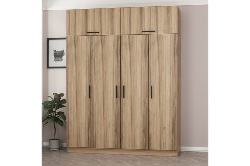 Fruitland Garderobe 180 cm - Brun - Oppbevaring - Garderober & garderobesystem