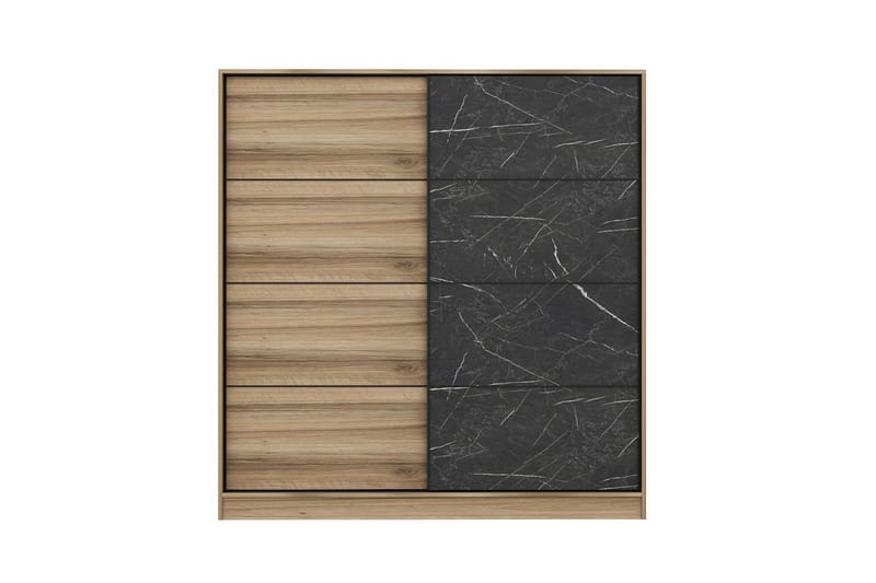 Fruitland Garderobe 180 cm - Brun/Svart - Oppbevaring - Garderober & garderobesystem
