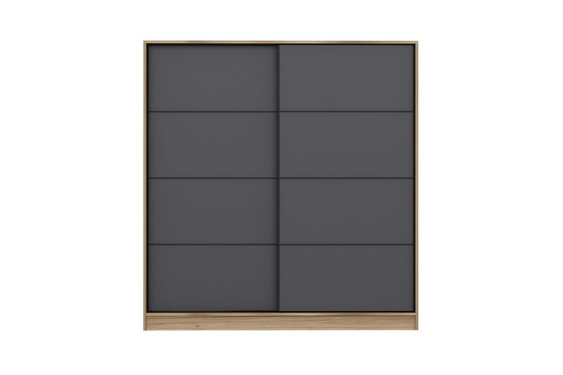 Fruitland Garderobe 180 cm - Grå/Eik - Oppbevaring - Garderober & garderobesystem