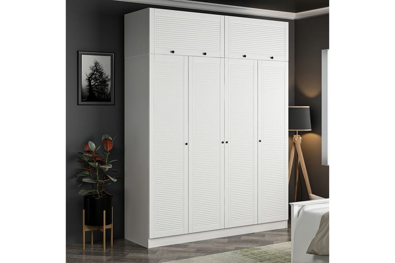 Fruitland Garderobe 180 cm - Hvit - Oppbevaring - Garderober & garderobesystem