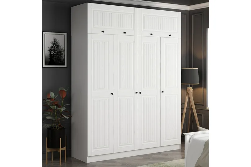 Fruitland Garderobe 180 cm - Hvit - Oppbevaring - Garderober & garderobesystem