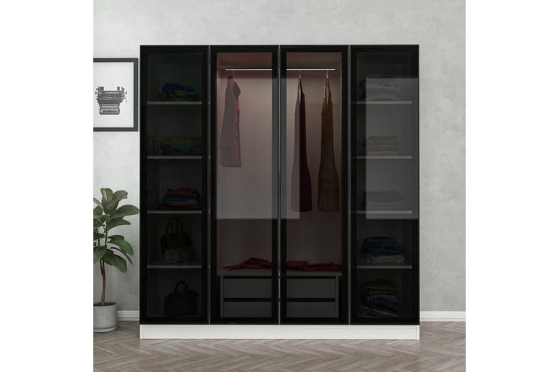 Fruitland Garderobe 180 cm - Hvit - Oppbevaring - Garderober & garderobesystem