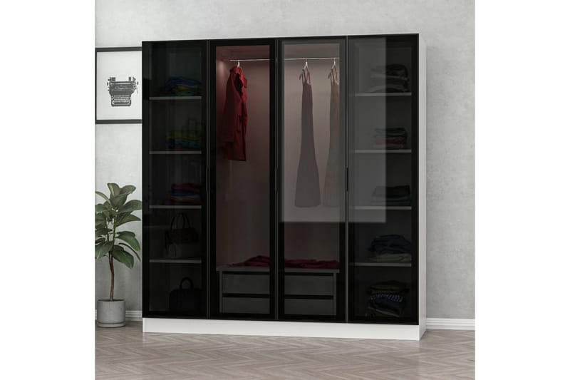 Fruitland Garderobe 180 cm - Hvit - Oppbevaring - Garderober & garderobesystem