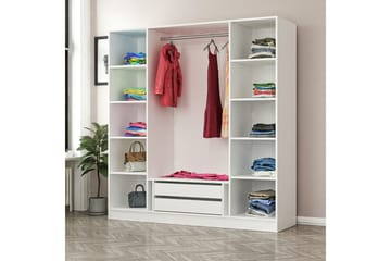 Fruitland Garderobe 180 cm - Hvit - Oppbevaring - Garderober & garderobesystem