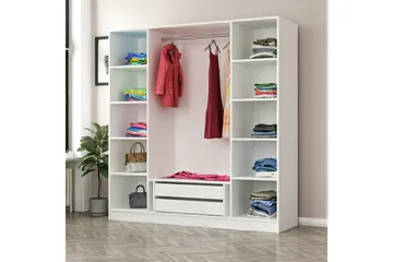 Fruitland Garderobe 180 cm - Hvit - Oppbevaring - Garderober & garderobesystem