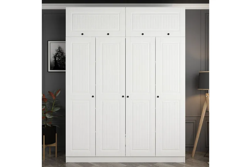 Fruitland Garderobe 180 cm, Hvit