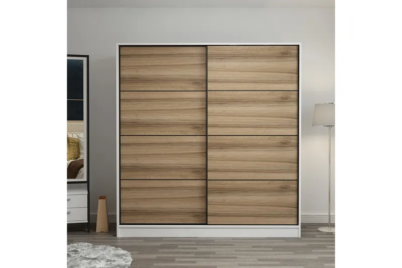 Fruitland Garderobe 220 cm - Brun - Oppbevaring - Garderober & garderobesystem