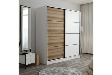 Fruitland Garderobe 220 cm - Brun/Hvit - Oppbevaring - Garderober & garderobesystem
