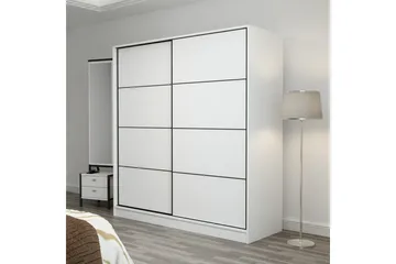 Fruitland Garderobe 220 cm - Hvit - Oppbevaring - Garderober & garderobesystem