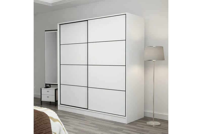 Fruitland Garderobe 220 cm - Hvit - Oppbevaring - Garderober & garderobesystem