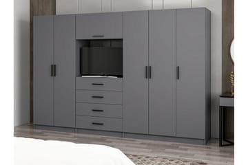 Fruitland Garderobe 225 cm - Antrasitt - Oppbevaring - Garderober & garderobesystem