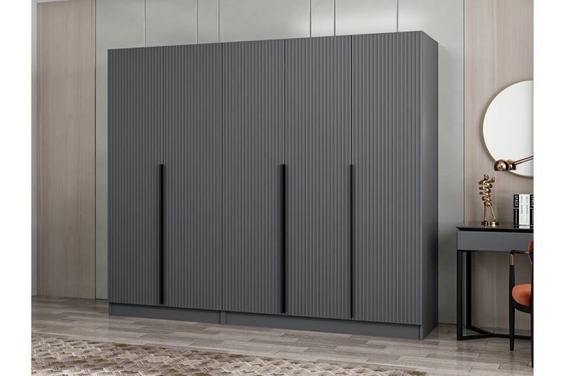 Fruitland Garderobe 225 cm - Antrasitt - Oppbevaring - Garderober & garderobesystem