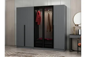 Fruitland Garderobe 225 cm - Antrasitt - Oppbevaring - Garderober & garderobesystem