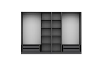 Fruitland Garderobe 225 cm - Antrasitt - Oppbevaring - Garderober & garderobesystem