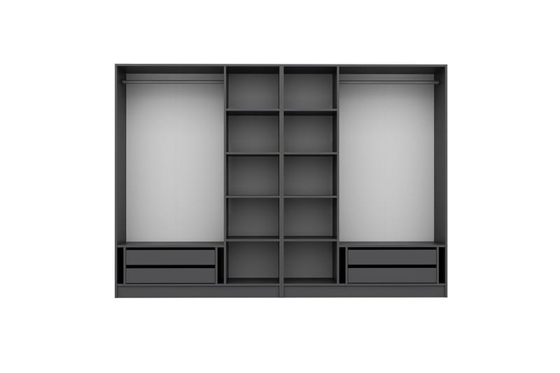 Fruitland Garderobe 225 cm - Antrasitt - Oppbevaring - Garderober & garderobesystem