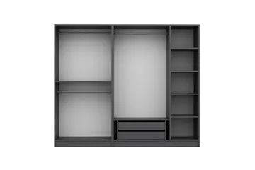 Fruitland Garderobe 225 cm - Antrasitt - Oppbevaring - Garderober & garderobesystem