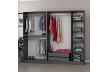 Fruitland Garderobe 225 cm - Antrasitt - Oppbevaring - Garderober & garderobesystem