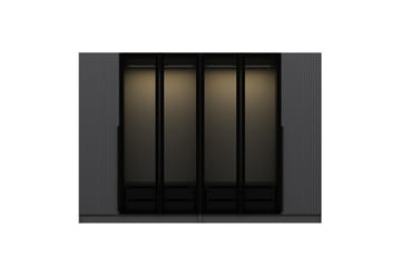 Fruitland Garderobe 225 cm - Antrasitt - Oppbevaring - Garderober & garderobesystem