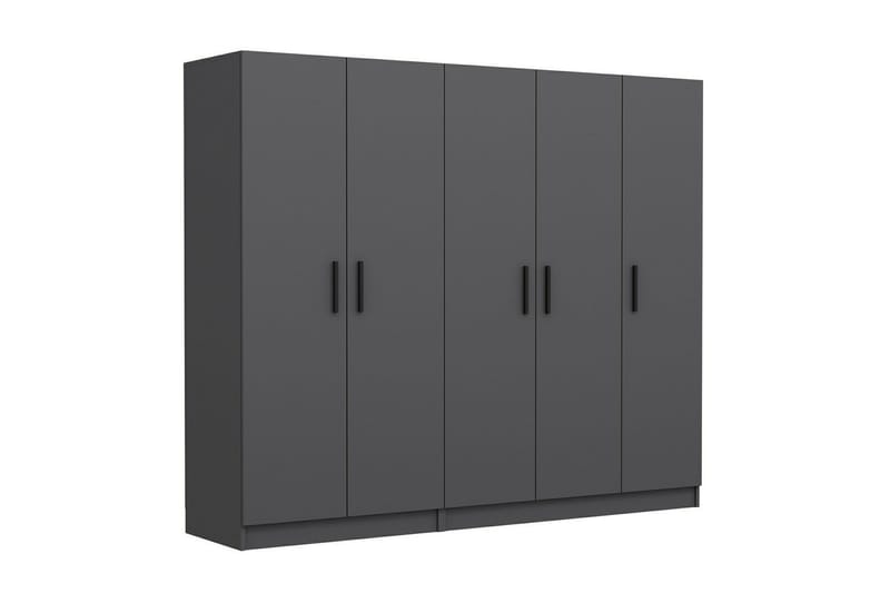 Fruitland Garderobe 225 cm - Antrasitt - Oppbevaring - Garderober & garderobesystem