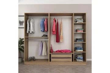 Fruitland Garderobe 225 cm - Brun - Oppbevaring - Garderober & garderobesystem