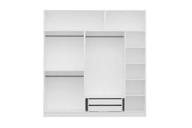 Fruitland Garderobe 225 cm - Hvit - Oppbevaring - Garderober & garderobesystem