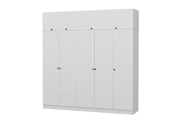 Fruitland Garderobe 225 cm - Hvit - Oppbevaring - Garderober & garderobesystem