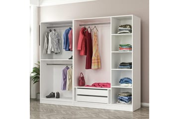 Fruitland Garderobe 225 cm - Hvit - Oppbevaring - Garderober & garderobesystem