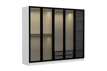 Fruitland Garderobe 225 cm - Hvit - Oppbevaring - Garderober & garderobesystem