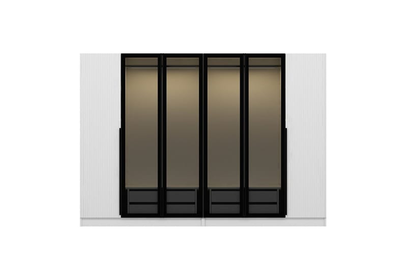 Fruitland Garderobe 225 cm - Hvit - Oppbevaring - Garderober & garderobesystem