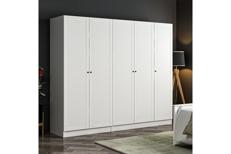 Fruitland Garderobe 225 cm - Hvit - Oppbevaring - Garderober & garderobesystem