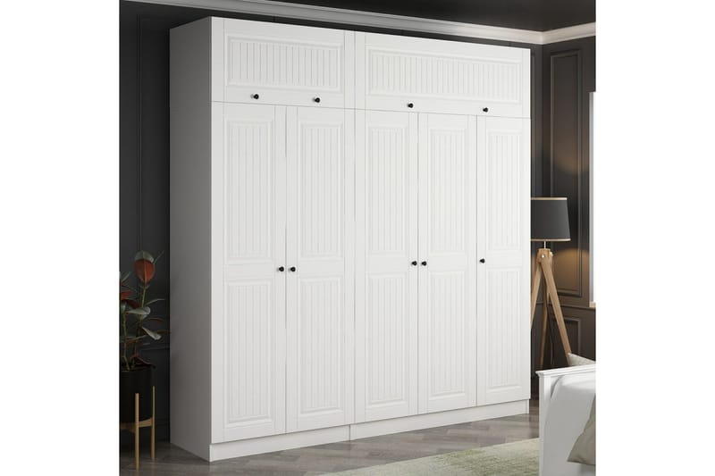 Fruitland Garderobe 225 cm - Hvit - Oppbevaring - Garderober & garderobesystem