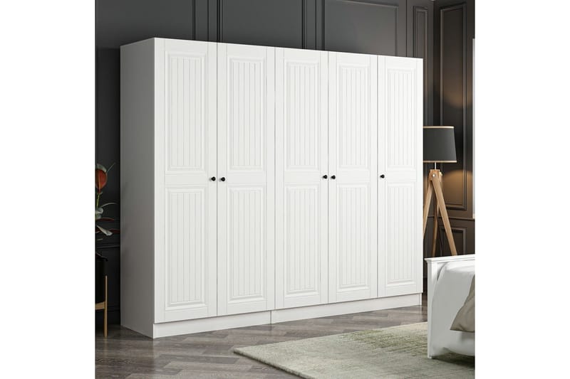 Fruitland Garderobe 225 cm - Hvit - Oppbevaring - Garderober & garderobesystem