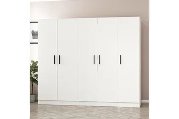 Fruitland Garderobe 225 cm - Hvit - Oppbevaring - Garderober & garderobesystem