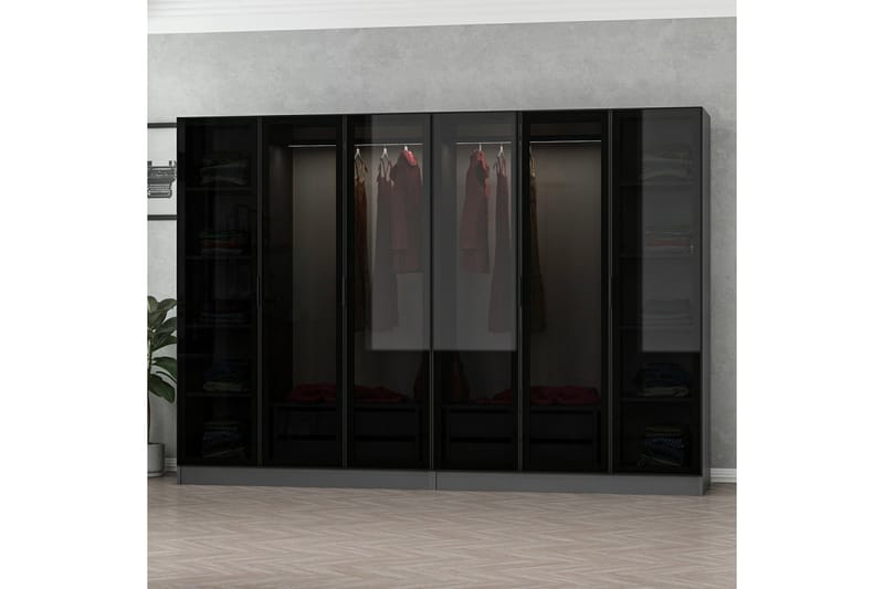 Fruitland Garderobe 270 cm - Antrasitt - Oppbevaring - Garderober & garderobesystem