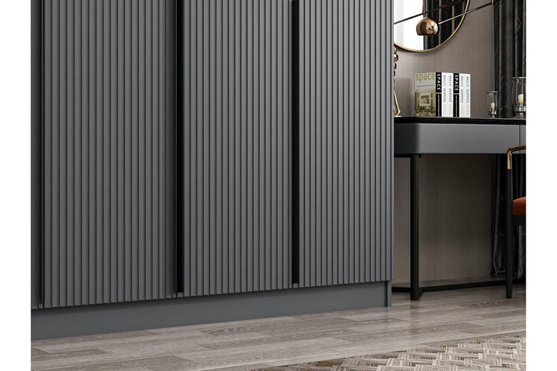 Fruitland Garderobe 270 cm - Antrasitt - Oppbevaring - Garderober & garderobesystem