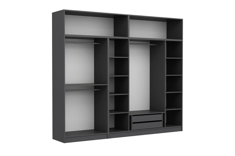 Fruitland Garderobe 270 cm - Antrasitt - Oppbevaring - Garderober & garderobesystem