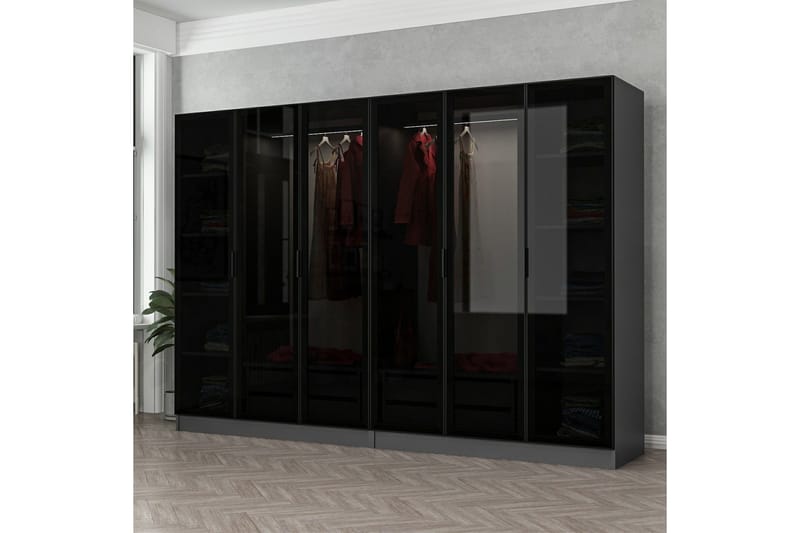 Fruitland Garderobe 270 cm, Antrasitt