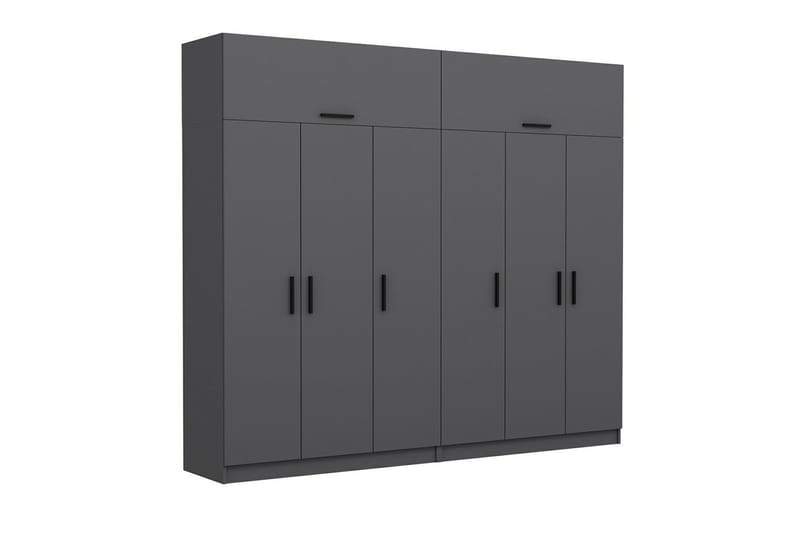 Fruitland Garderobe 270 cm - Antrasitt - Oppbevaring - Garderober & garderobesystem
