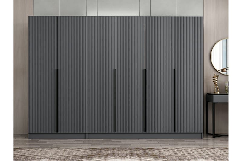 Fruitland Garderobe 270 cm - Antrasitt - Oppbevaring - Garderober & garderobesystem