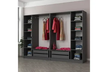Fruitland Garderobe 270 cm - Antrasitt - Oppbevaring - Garderober & garderobesystem