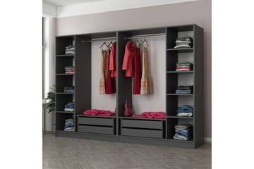 Fruitland Garderobe 270 cm - Antrasitt - Oppbevaring - Garderober & garderobesystem