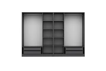 Fruitland Garderobe 270 cm - Antrasitt - Oppbevaring - Garderober & garderobesystem