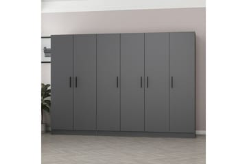 Fruitland Garderobe 270 cm - Antrasitt - Oppbevaring - Garderober & garderobesystem