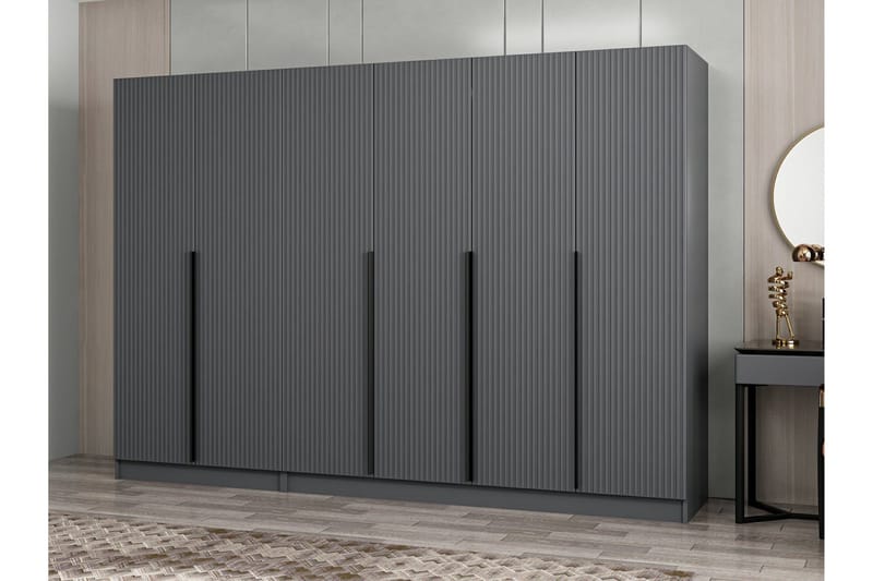Fruitland Garderobe 270 cm - Antrasitt - Oppbevaring - Garderober & garderobesystem