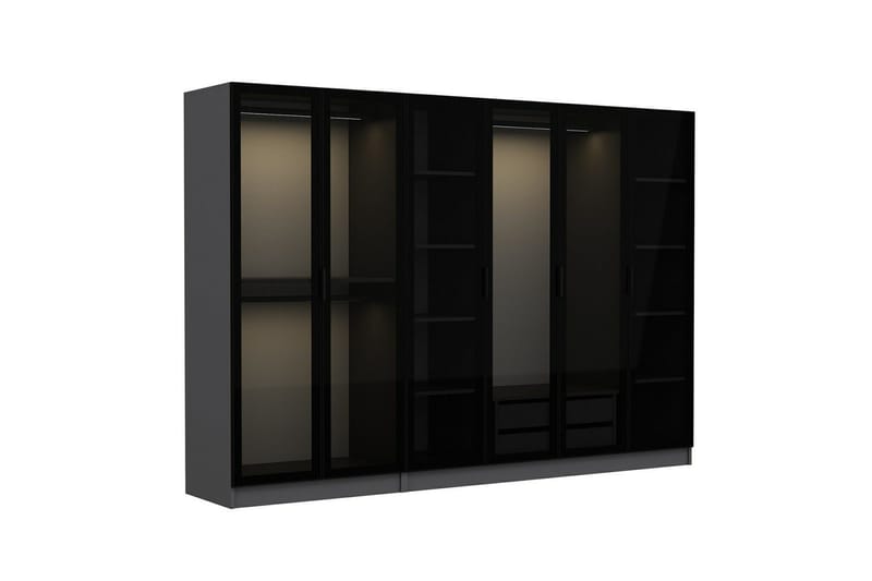 Fruitland Garderobe 270 cm - Antrasitt - Oppbevaring - Garderober & garderobesystem