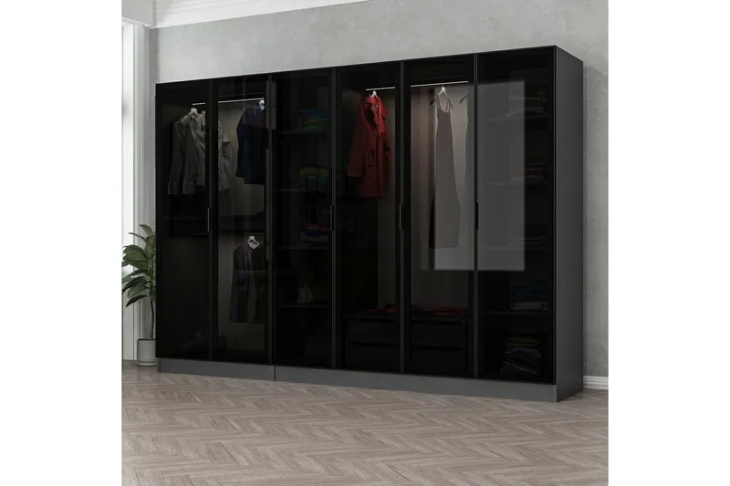Fruitland Garderobe 270 cm, Antrasitt