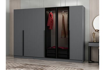 Fruitland Garderobe 270 cm - Antrasitt - Oppbevaring - Garderober & garderobesystem